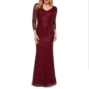 Blu Sage | Burgundy | Formal | Long dress